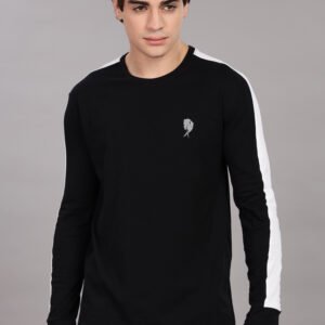 RFS010 || Party Black || Round Neck Full Sleeve T-Shirt