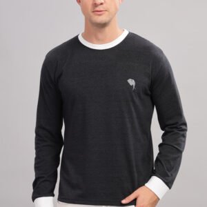 FS006 || Black n White || Full Sleeve Round Neck T-Shirt