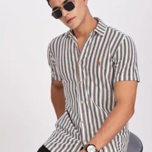 PR3 Shirts 008 – Cobra Stripes || Half Sleeve Shirt