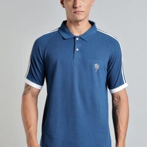 PR41 || turquoise blue || 100% Cotton Polo T-Shirt