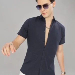 PR3 Shirts 004 – Navy || Half Sleeve Shirt