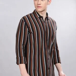 PR3 Shirts 008 – HS BLACK STRIPES || FULL  Sleeve Shirt