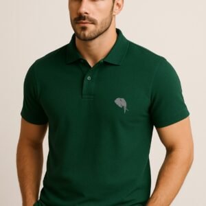 PR3 SS 003A || Olive green|| 100% Cotton Polo T-Shirt