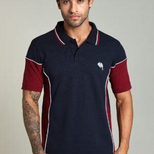 PR43 ||Navy|| 100% Cotton Polo T-Shirt