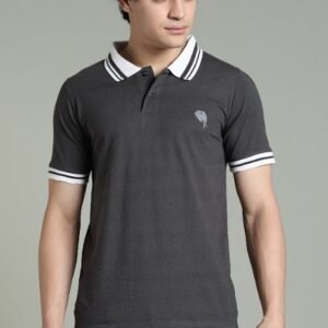 PR3 SS 006 ||GREY|| 100% Cotton Polo T-Shirt