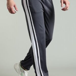 TP 003|| Dark grey white|| Track Pant