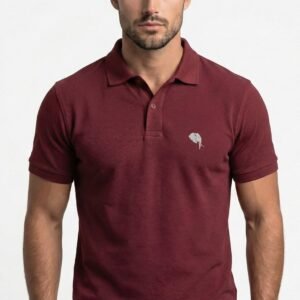 PR46||MAROON|| 100% Cotton Polo T-Shirt