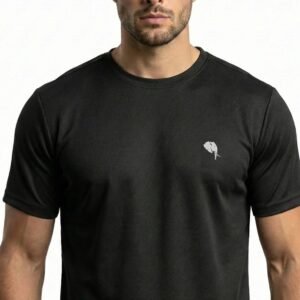 RHSOO3||BLACK|| Round Neck Half Sleeve