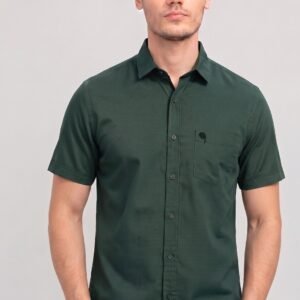 LS005 ||OLIVE||Half Sleeve Shirts || 100% Cotton